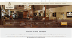Desktop Screenshot of hotelpresidente.com.ar